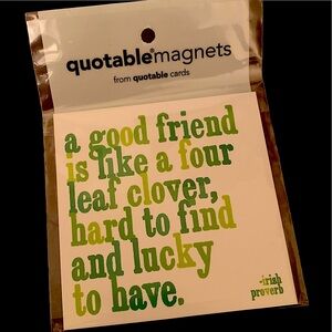 Inspirational Quotable square  Magnet Irish friendship quote square new in pkg